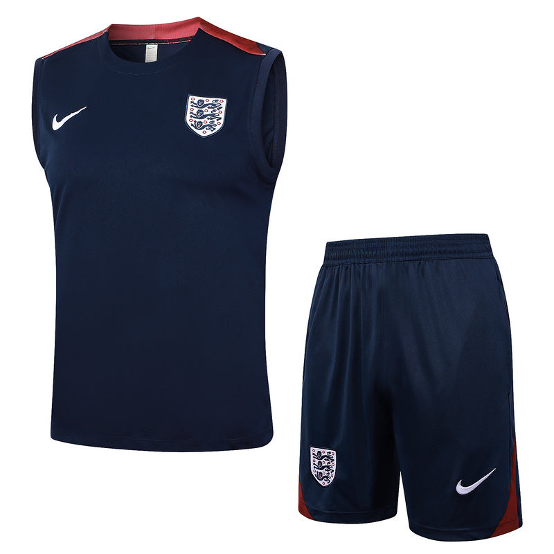 England Trainingsset 24/25 Ärmelloses Shirt und Shorts