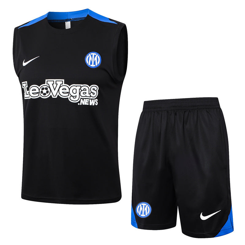 Inter Mailand Trainingsset 24/25 Ärmelloses Shirt und Shorts