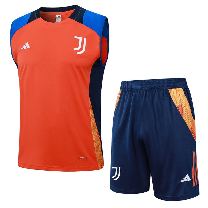 Juventus Trainingsset 24/25 Ärmelloses Shirt und Shorts