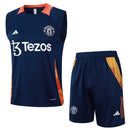 Manchester United Trainingsset 24/25 Ärmelloses Shirt und Shorts
