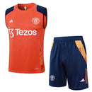 Manchester United Trainingsset 24/25 Ärmelloses Shirt und Shorts