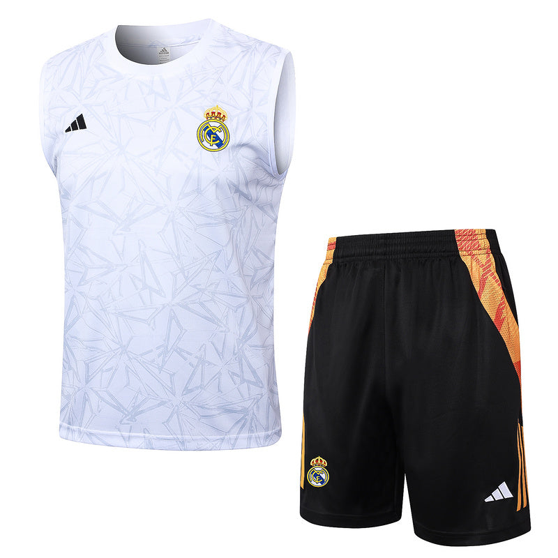 Real Madrid Trainingsset 24/25 Ärmelloses Shirt und Shorts