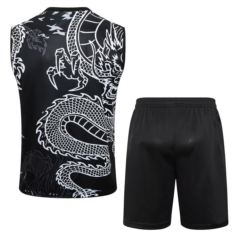 Real Madrid Trainingsset 24/25 Ärmelloses Shirt und Shorts