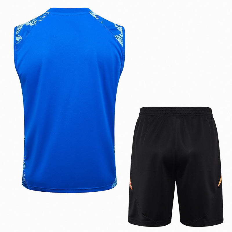 Real Madrid Trainingsset 24/25 Ärmelloses Shirt und Shorts