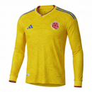 Kolumbien Heimtrikot 2026 2027 Herren gelb Langarm Spieler-Version Authentic Fit 1.1 Premium Qualität Shop des Spielers FCF Jersey, Kolumbien Trikot Langarm, Kolumbien Spieler Version 2026, Authentic Trikot Kolumbien, FCF Home Jersey 26/27, gelbes Kolumbien Trikot lang, 1.1 Qualität Spieler Version, Fußballtrikot Kolumbien Herren.