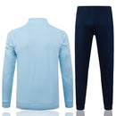 Offizieller Manchester City Trainingsanzug 25/26 mit hellblauer Jacke und marineblauer Hose