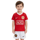 Manchester United Kinder - Set Heimtrikot 06/07 Rot und Weiß (Retro) - SHOP DES SPIELERS