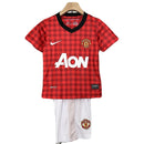 Manchester United Kinder - Set Heimtrikot 12/13 Rot und Weiß (Retro) - SHOP DES SPIELERS