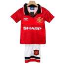 Manchester United Kinder - Set Heimtrikot 94/96 Rot und Weiß (Retro) - SHOP DES SPIELERS