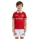 Manchester United Kinder - Set Heimtrikot 98/99 Rot und Weiß (Retro) - SHOP DES SPIELERS