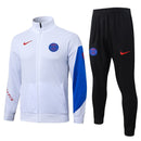 PSG, Paris Saint-Germain, Trainingsanzug, 25/26, Herren, Weiß, Schwarz, Jacke und Hose, PSG Fanwear, PSG Trainingsset, Fußball Fanartikel, Parisien Style, Shop des Spielers, Sportswear