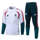 Real Madrid Trainingsanzug 26/27 Jacke Weiß und Hose Grün - SHOP DES SPIELERS