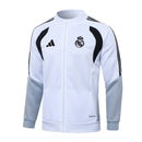 Real Madrid Trainingsanzug 26/27 Jacke Weiß und Hose Schwarz - SHOP DES SPIELERS