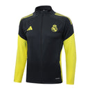 Real Madrid, Trainingsjacke, 25/26, Schwarz, Gelb, Real Madrid Fanwear, Herren, Sportjacke, Madridista, Fanartikel, Real Madrid Lifestyle, Fußball, Shop des Spielers, Exklusiv