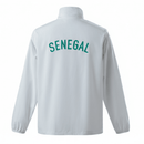 Senegal, Trainingsjacke, 25/26, Herren, Weiß, Senegal Fanwear, Löwen von Teranga, Senegal Lifestyle, Senegal Fanartikel, African Football Style, Shop des Spielers, Casual Sportswear