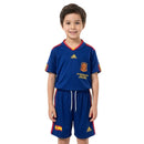 Spanien, Selección, Kinder-Set, 2010, Blau, Auswärtstrikot, Retro, Trikot, Shorts, Fußball, Vintage, Weltmeister, Kinderfußball, Shop des Spielers, Exklusiv